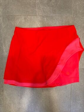 lululemon athletica Red and Pink Athletic Skort
